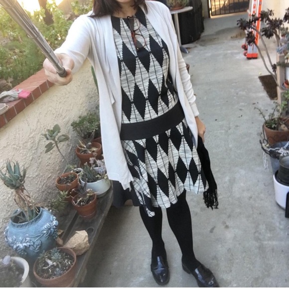 Banana Republic sleeveless Diamond Jaquard dress - Picture 10 of 10